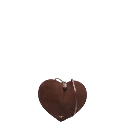 Brown Le Coeur Bi-Material Bag in Leather - Image 1