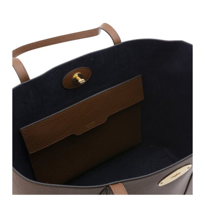 Bayswater Small Small Classic Grain Leather Tote - Oak - Image 6