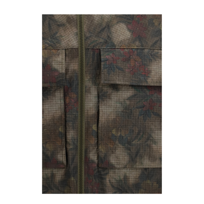 Ripstop Parka with Tropical Pattern - Image 3