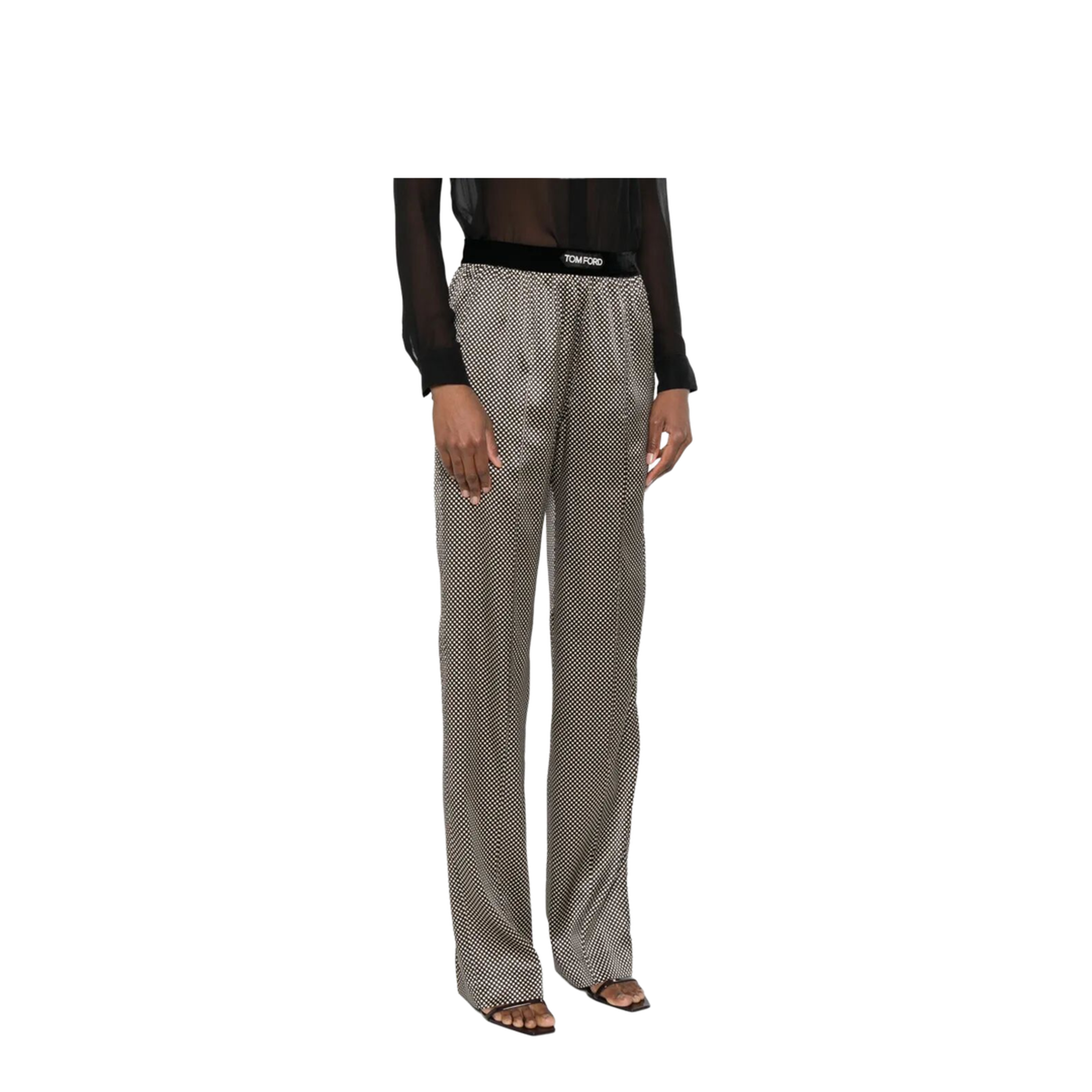 Polka Dot Signature Silk PJ Pants - Image 4