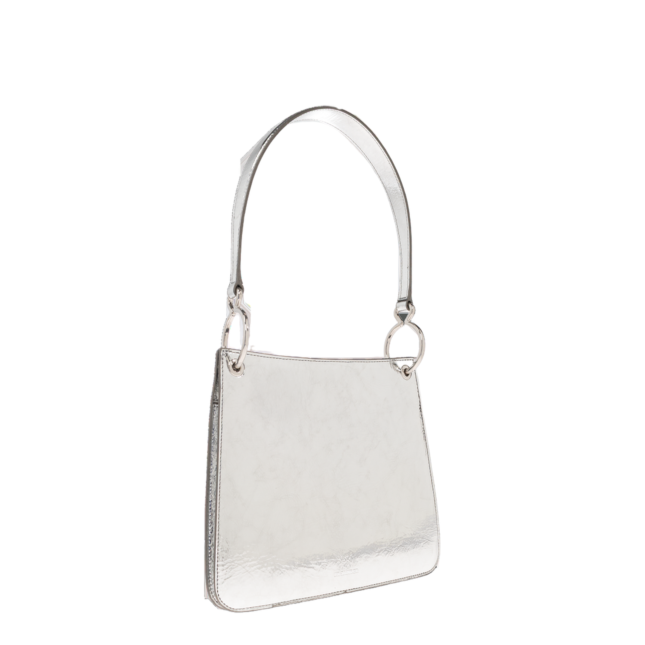 Otto Small Sheepskin Tote - Silver - Image 4