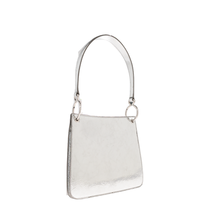 Otto Small Sheepskin Tote - Silver - Image 4