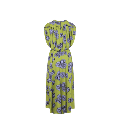 Printed Draped Top Dress - Image 4
