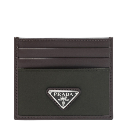 Speedrock Card Holder in Re-Nylon Camouflage and Leather - Image 1