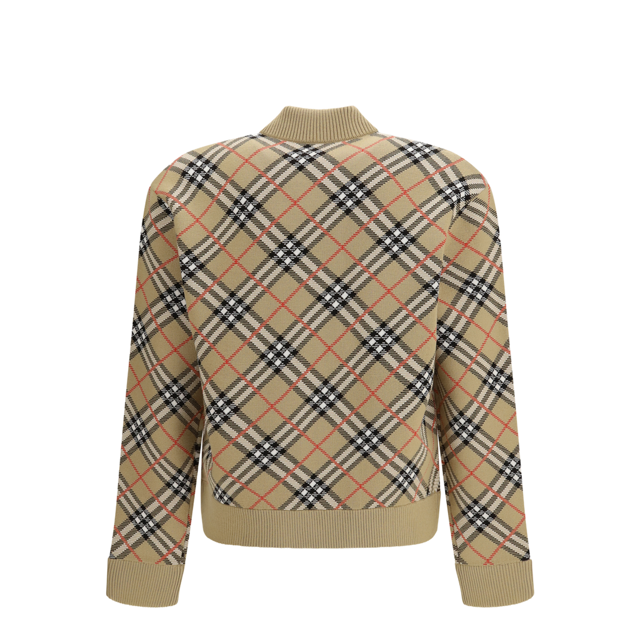 Vintage Check Zip Cardigan - Image 2