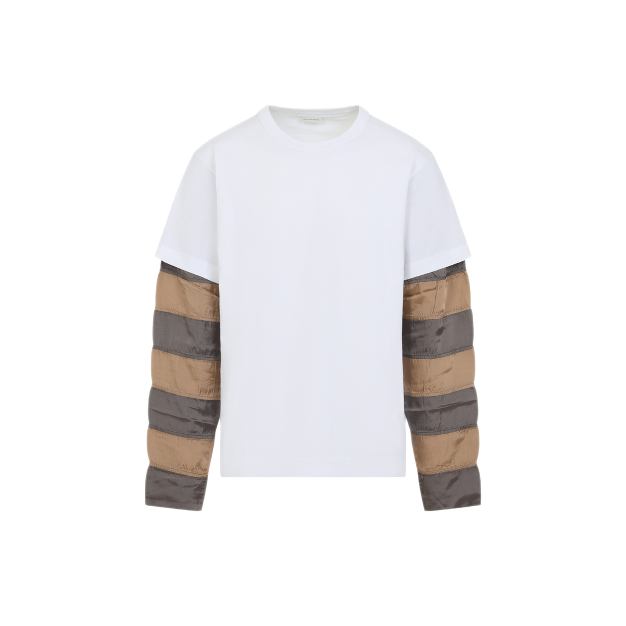 Heedar Ls White Cotton T Shirt - Image 2
