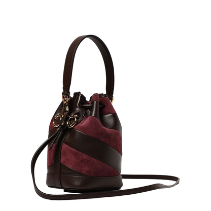 Mini Mon Tresor Chevron Bucket Bag Leather - Image 3