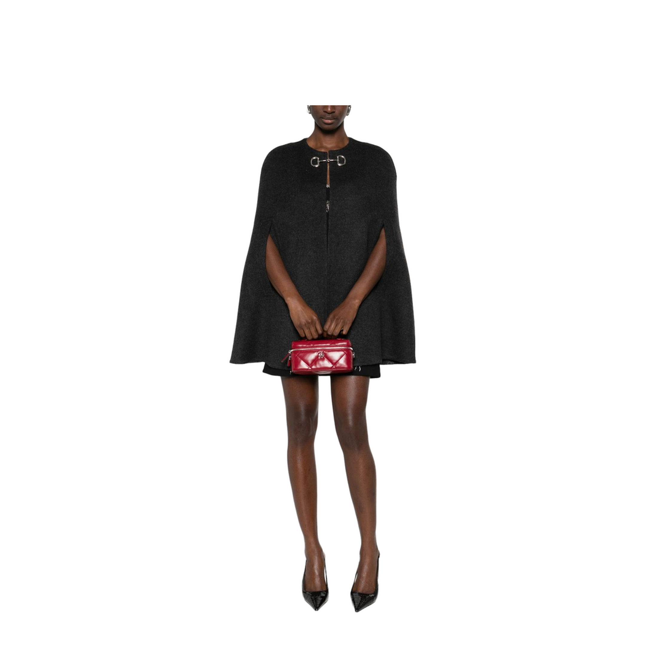 Wool and Silk Cape with Clamp - Image 3