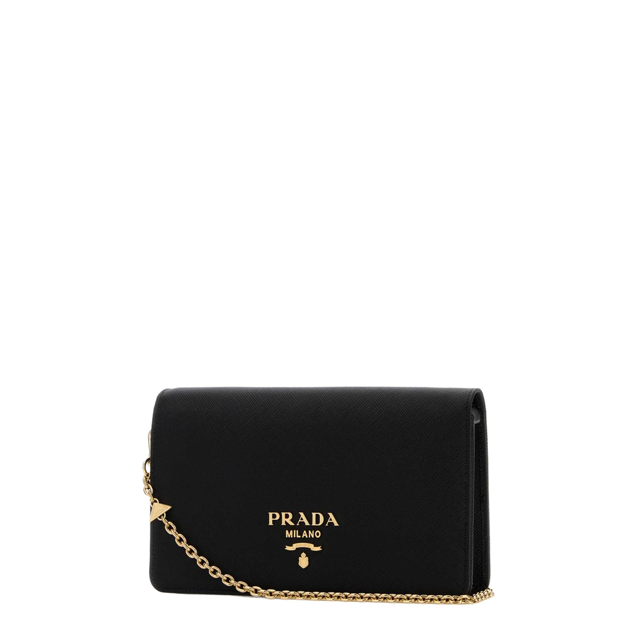 Mini Leather Shoulder Bag - Black - Image 3