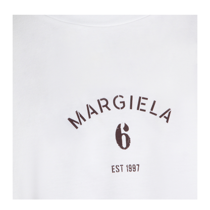 White T-shirt with logo print - Image 5