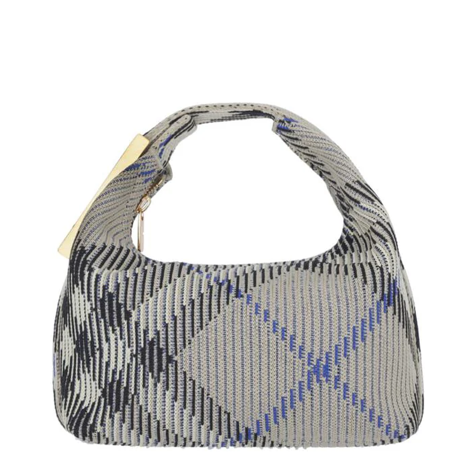 Embroidered Nylon Mini Peg Handbag - Image 1