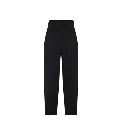 Wool Belted Trousers - Image 4