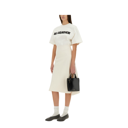 White Printed Logo T-Shirt - Image 6
