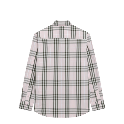 Pink Cotton Check Pattern Shirt - Image 2
