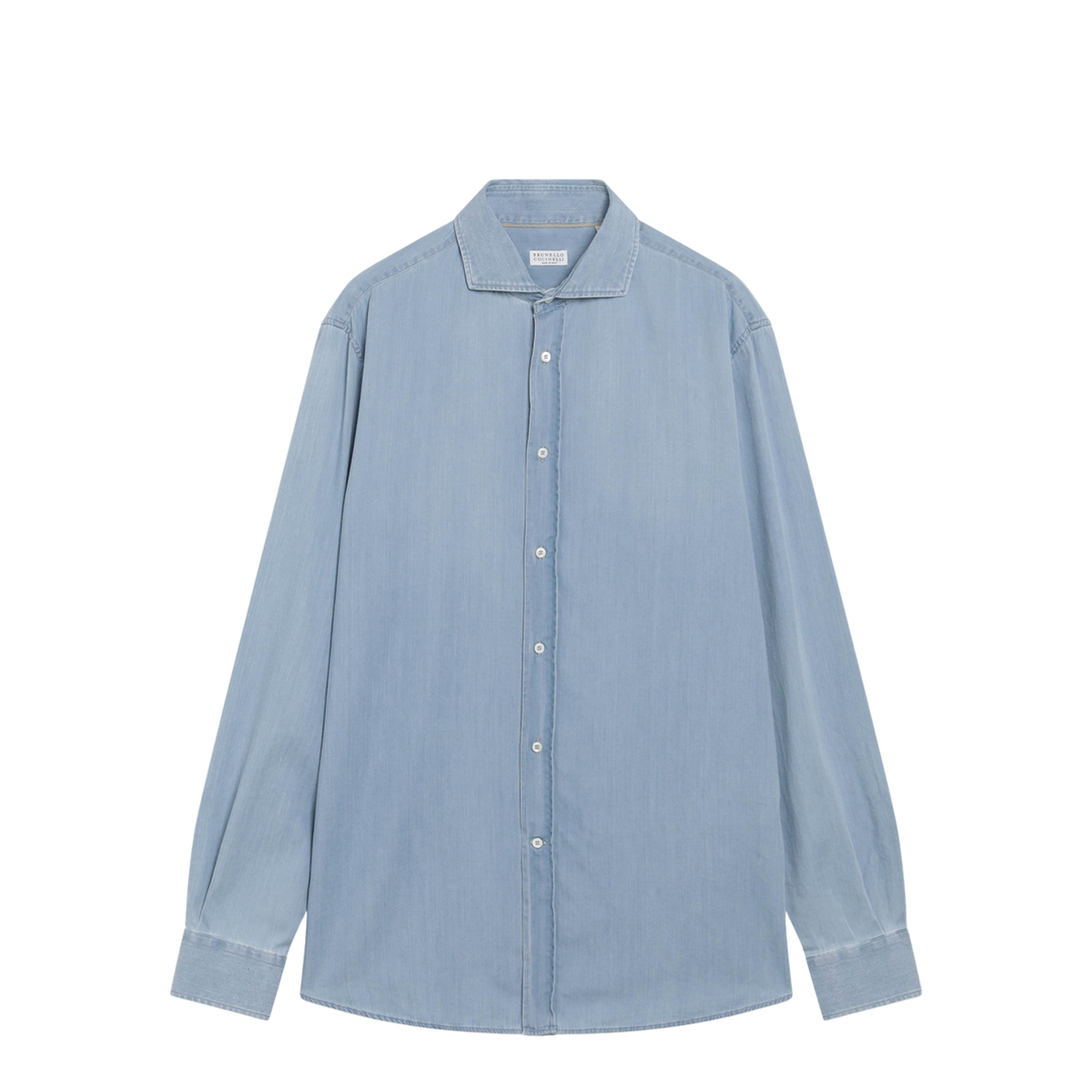 Easy Fit Shirt in Light Blue Denim - Image 1