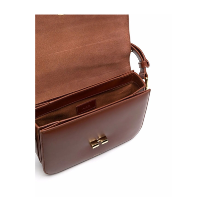 Grace Small Calfskin Crossbody - Brown - Image 5