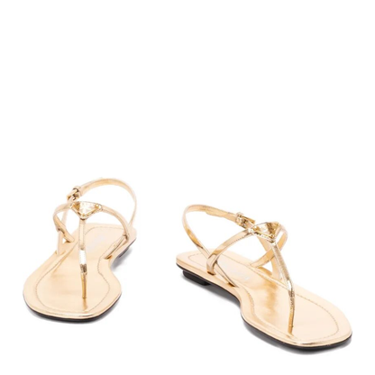 Patent Leather Flat Thong Sandals - Image 2