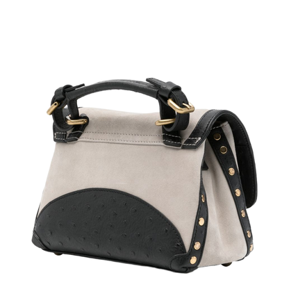 Postina Baby One Size Suede Leather Bag - ZASHMERE® & CACTUS BLUE SIDERALE - Image 5