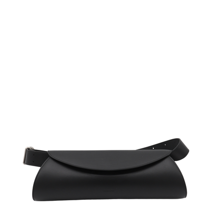 Cannolo Grande Calf Leather Shoulder Bag - Black - Image 1