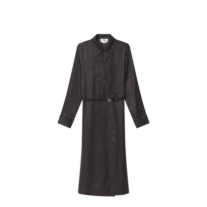 Silk Brown Dress - Image 1