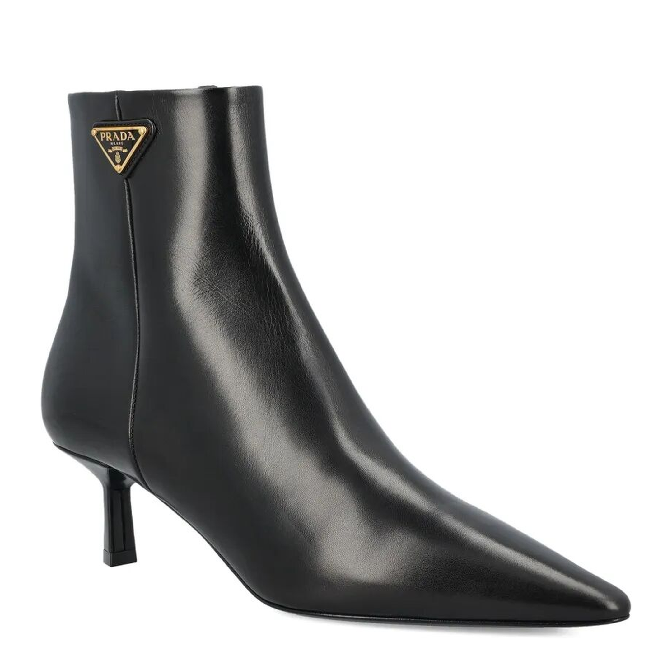 Leather Pointed Ankle Boots - Image 2