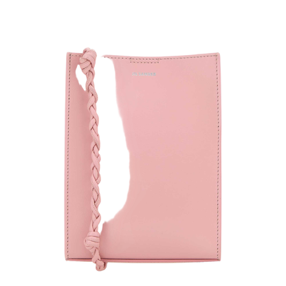 Tangle Small Leather Crossbody Bag - Neon Rose - Image 4