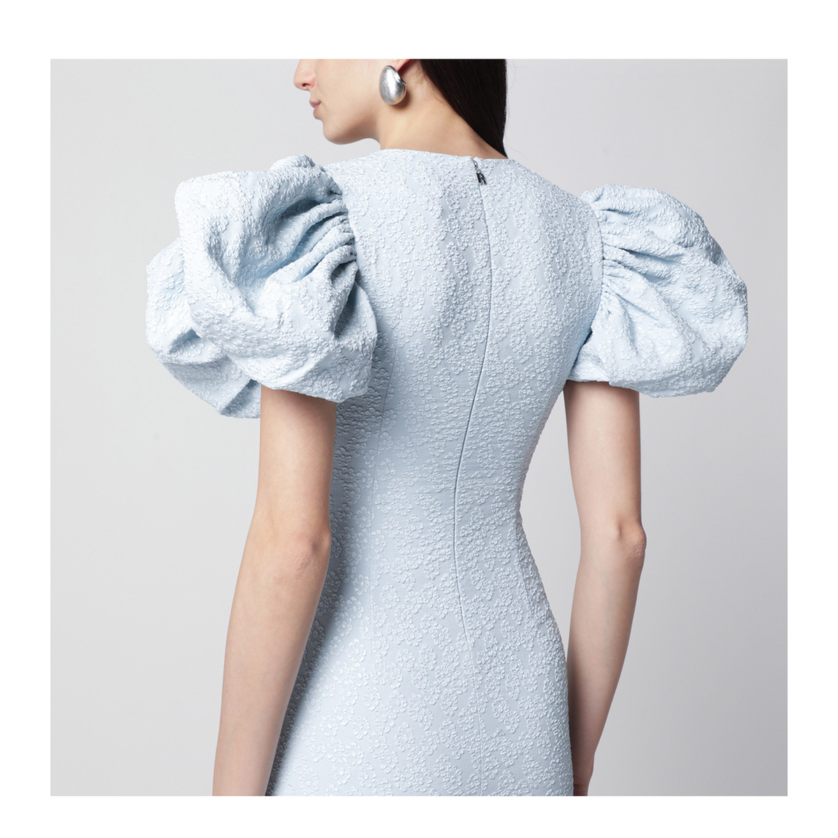 Balloon Jacquard Midi Dress - Image 2