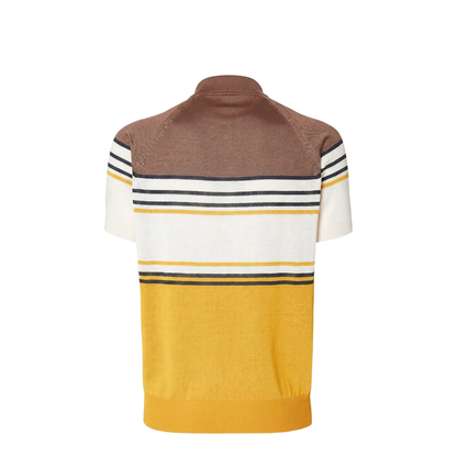 Striped Viscose Polo Shirt - Image 2