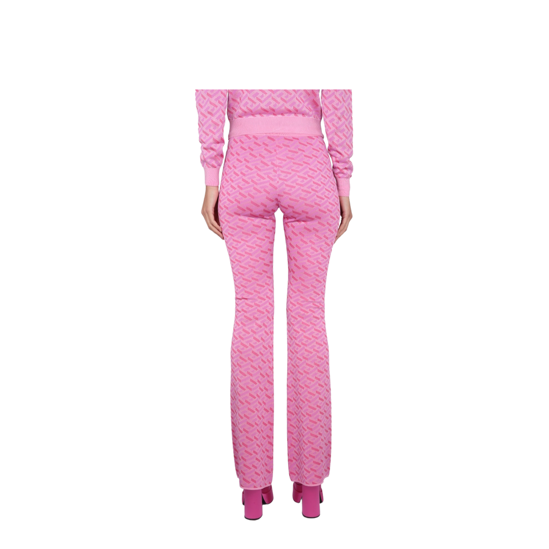 23 SS Jacquard Pants with Greek Print - Image 4