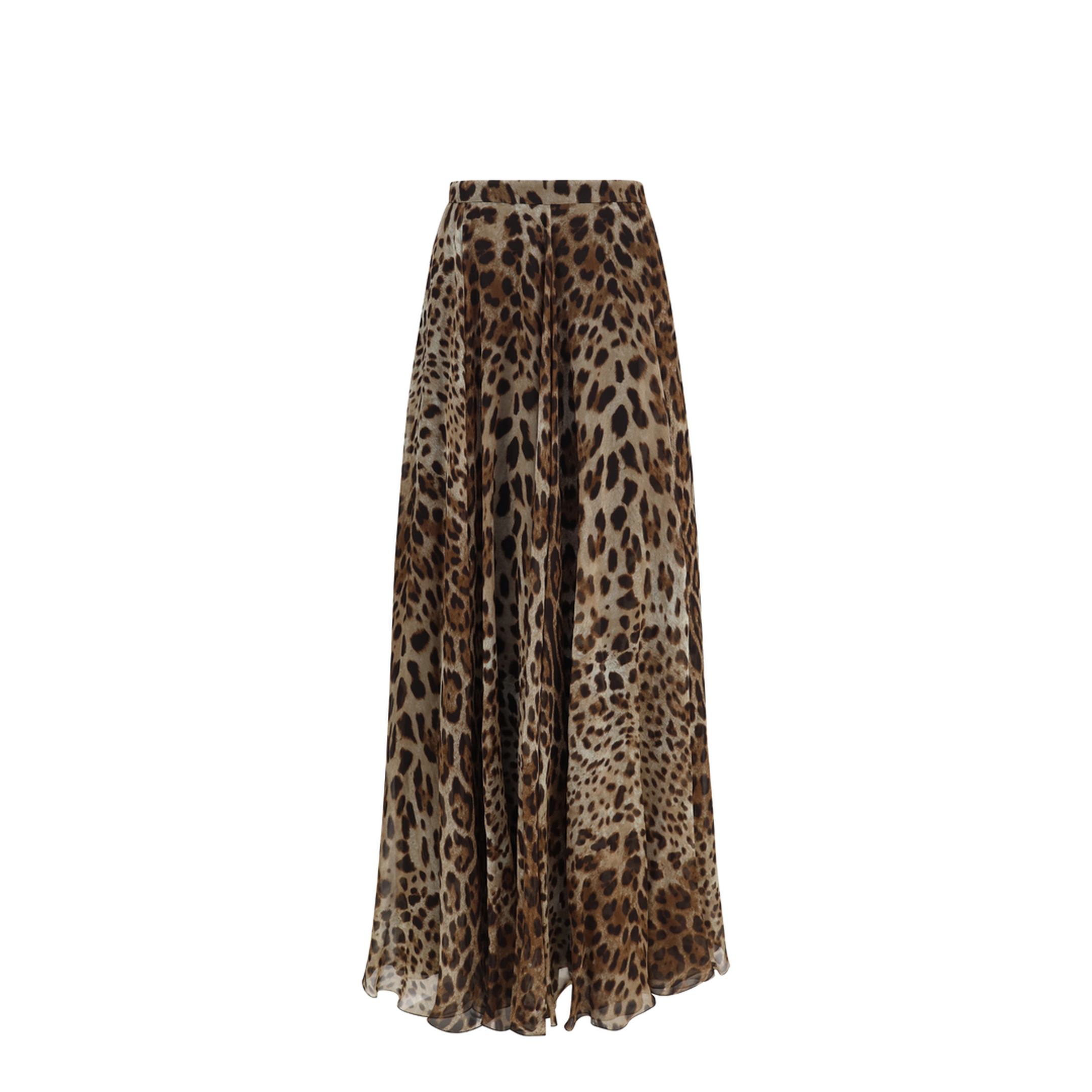 Leopard-print chiffon Skirt - Image 1