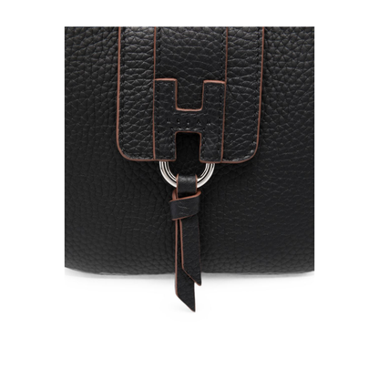 Trend Mini Calf Leather Hobo Bag - Black - Image 2