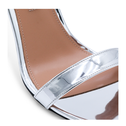 So Nude 85 Silver Sandals - Image 7