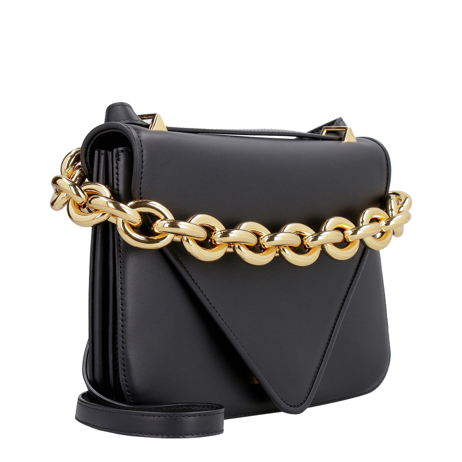 Mount Leather Shoulder Bags - Black - Image 5