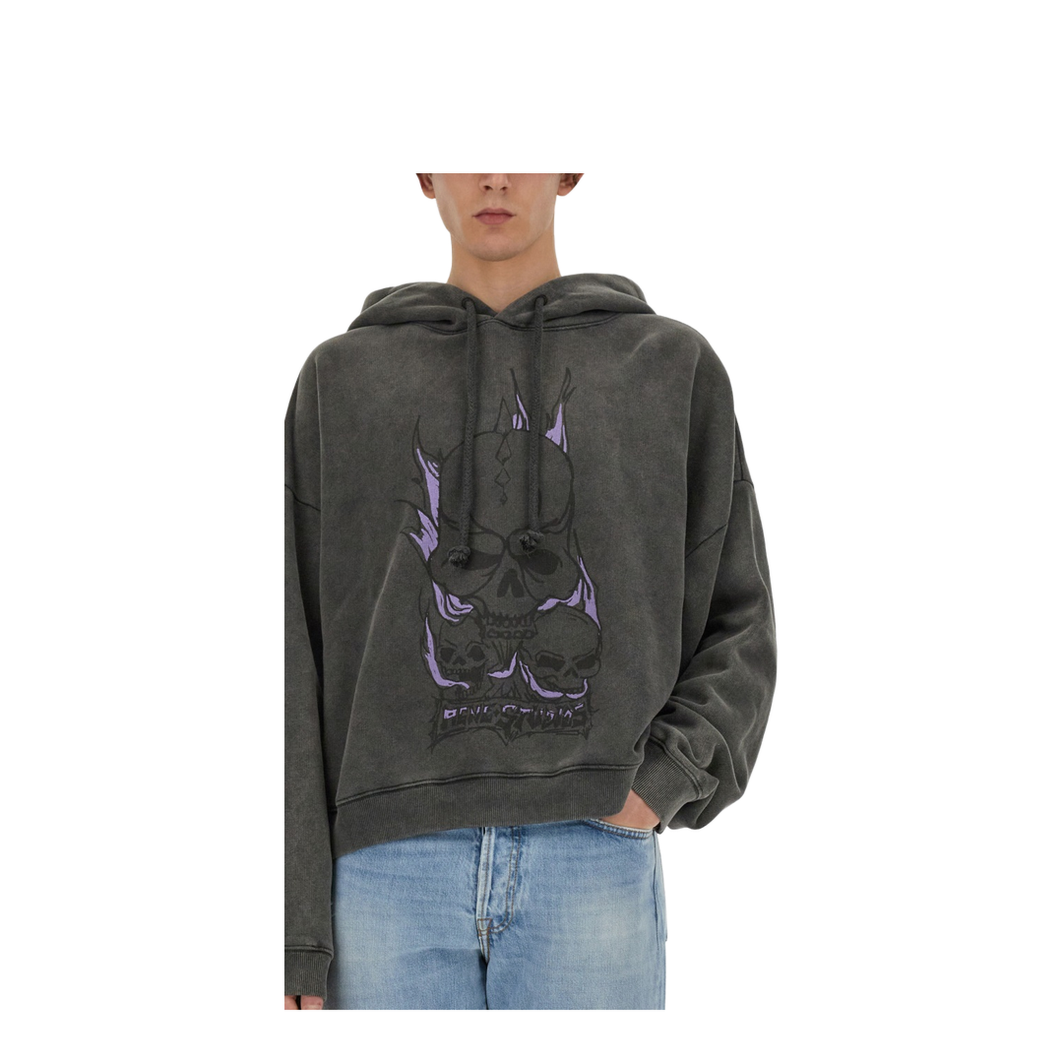 Skull Print Sweatshirt - Image 4