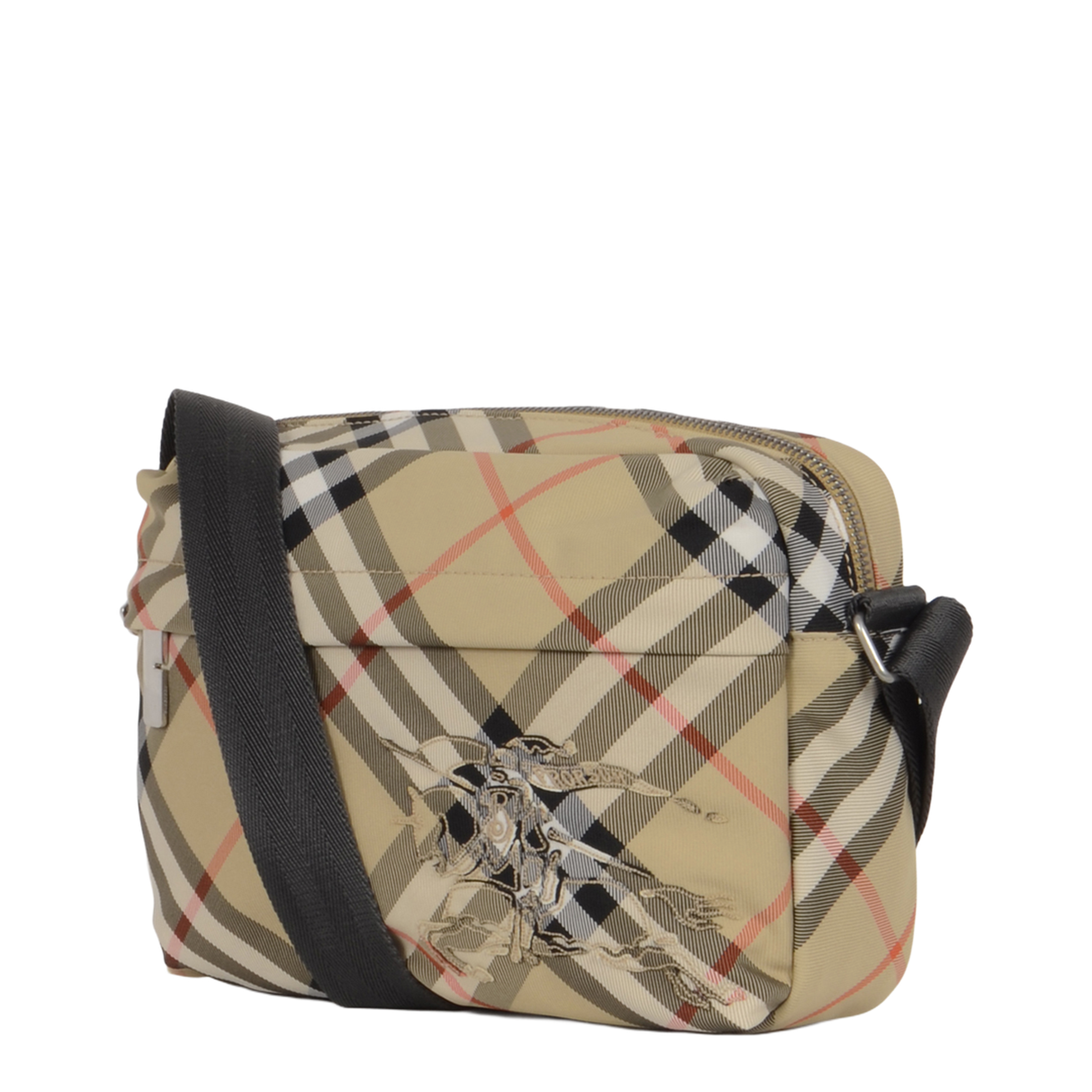Small Check Shoulder Bag - Beige - Image 3
