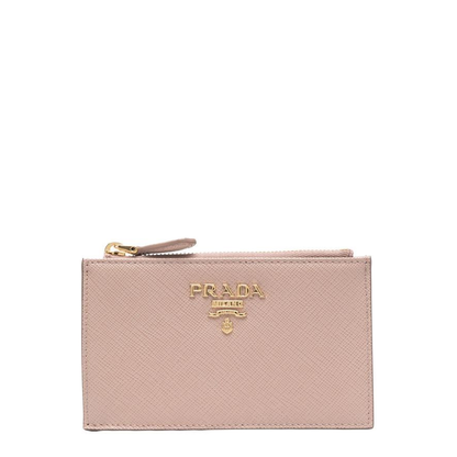 Saffiano Leather Card Holder - Cipria - Image 1