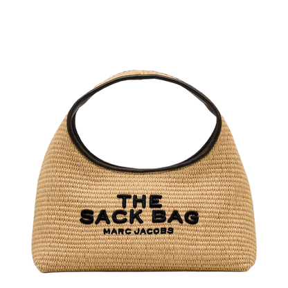 Woven Mini Sack Bag Natural - Image 1