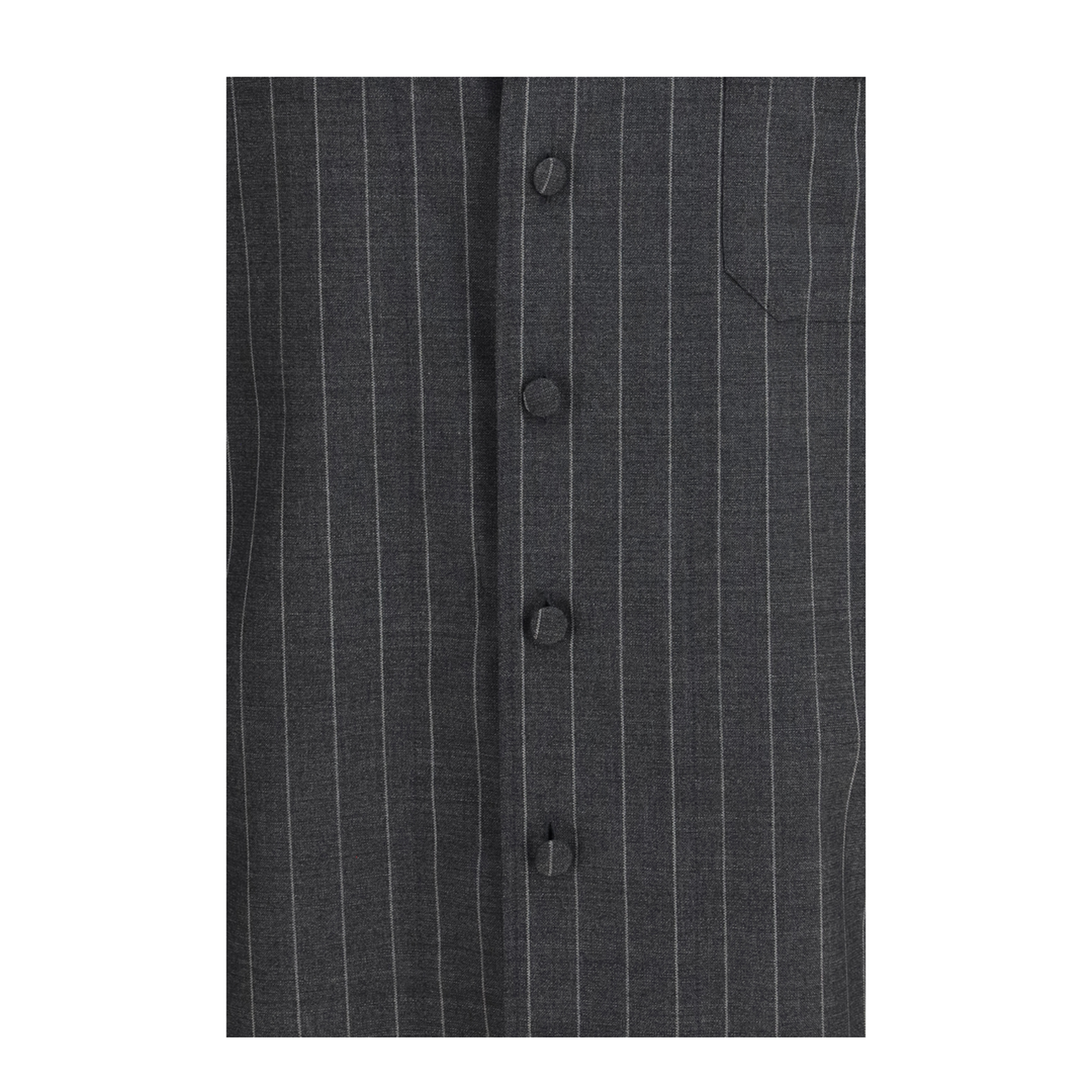 Pinstripe Wool Shirt - Image 3