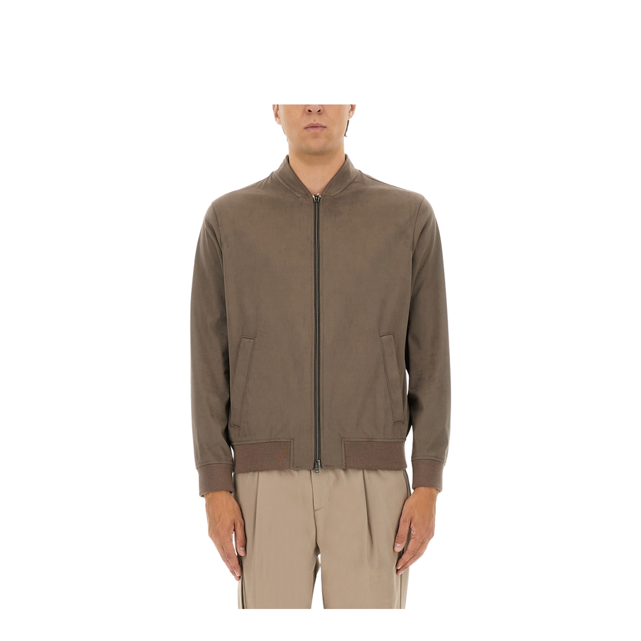 Resort Bomber Jacket in Suede Alternatives - Image 1