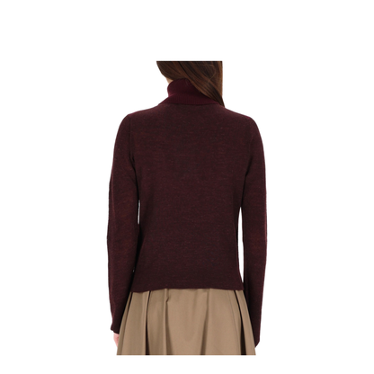 Wool Blend Sweater - Dark Red - Image 3