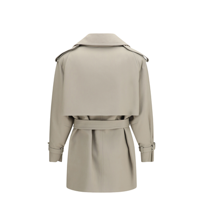 Short Cotton Trench Coat - Image 2