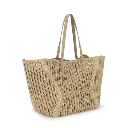 Duo Shoulder Bag in Raffia - Image 2