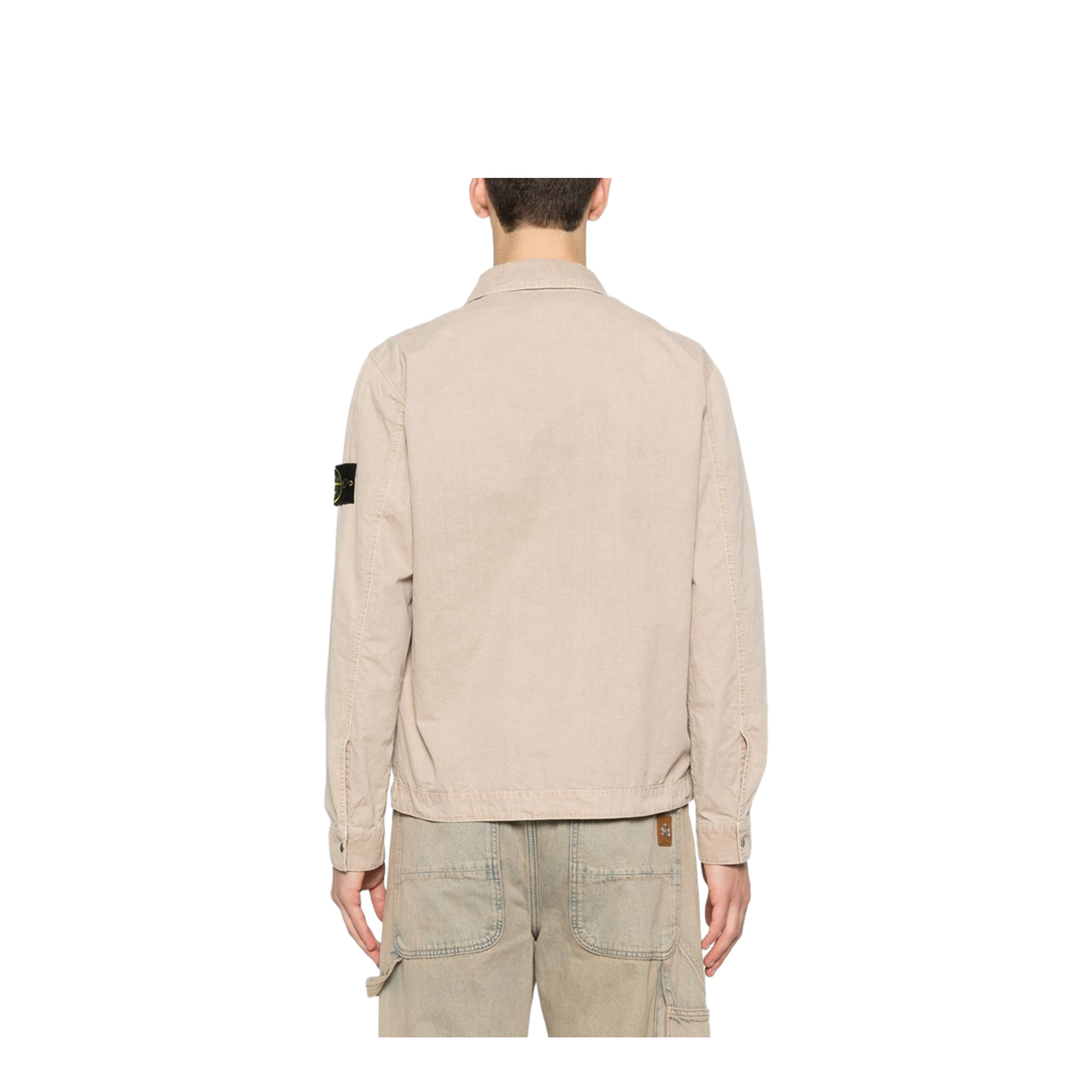 Brushed Organic Cotton Canvas Overshirt - Image 2