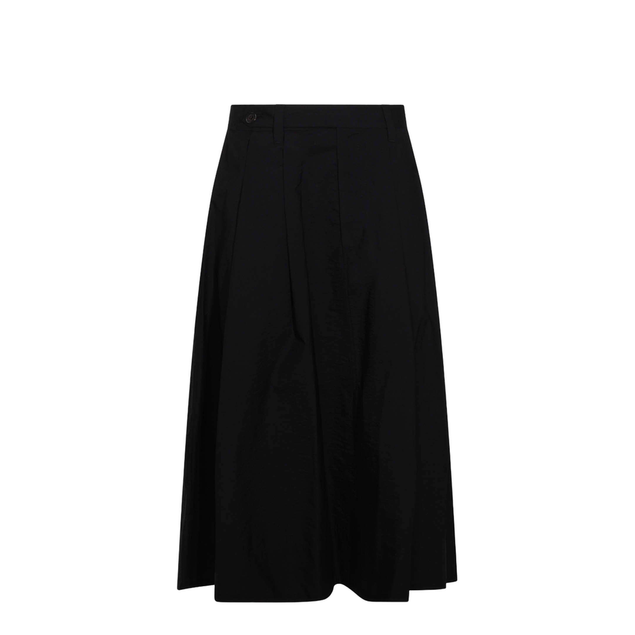 Women's Button Flared Skirt Black - Image 2