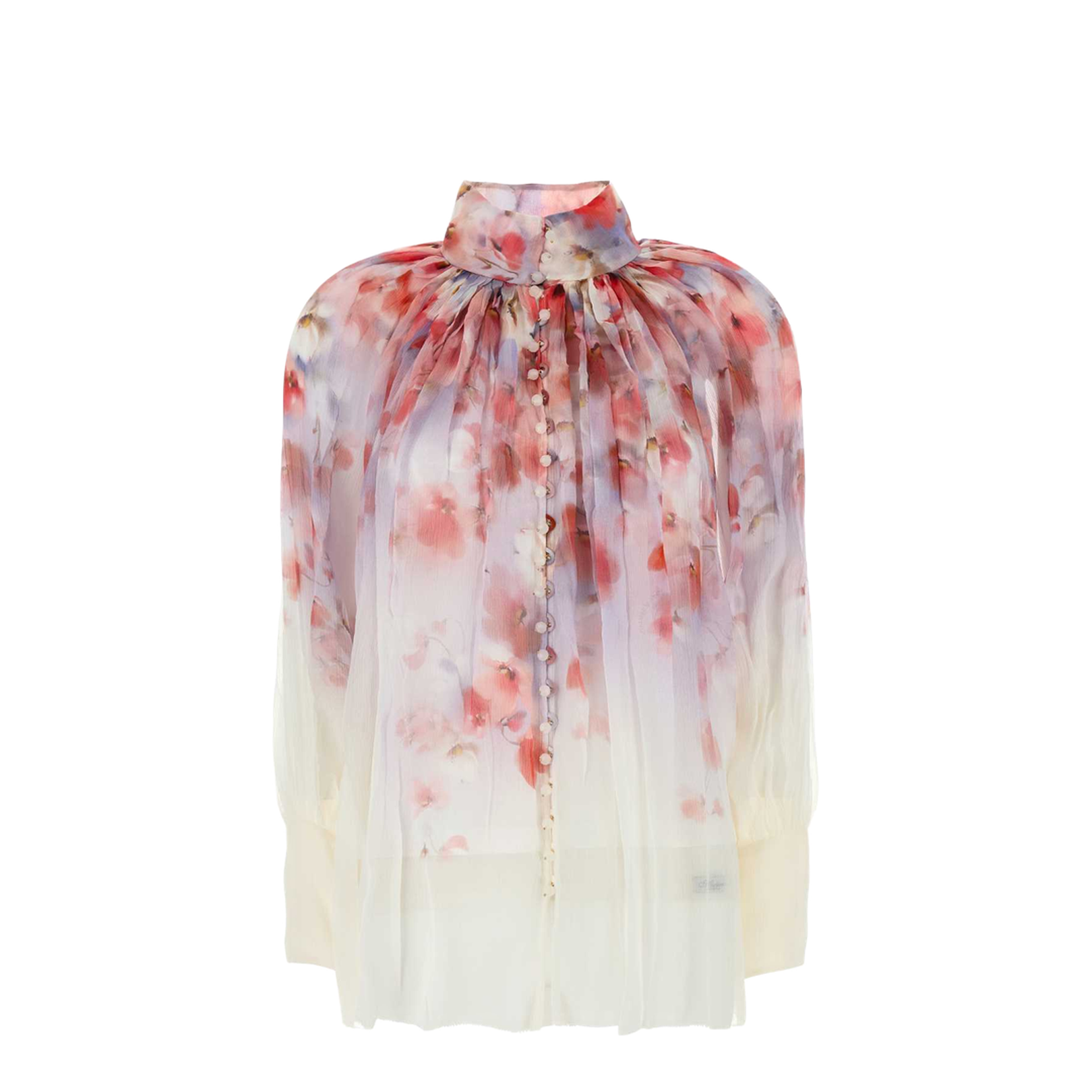 Crush Blouse With Floral Print - Image 1