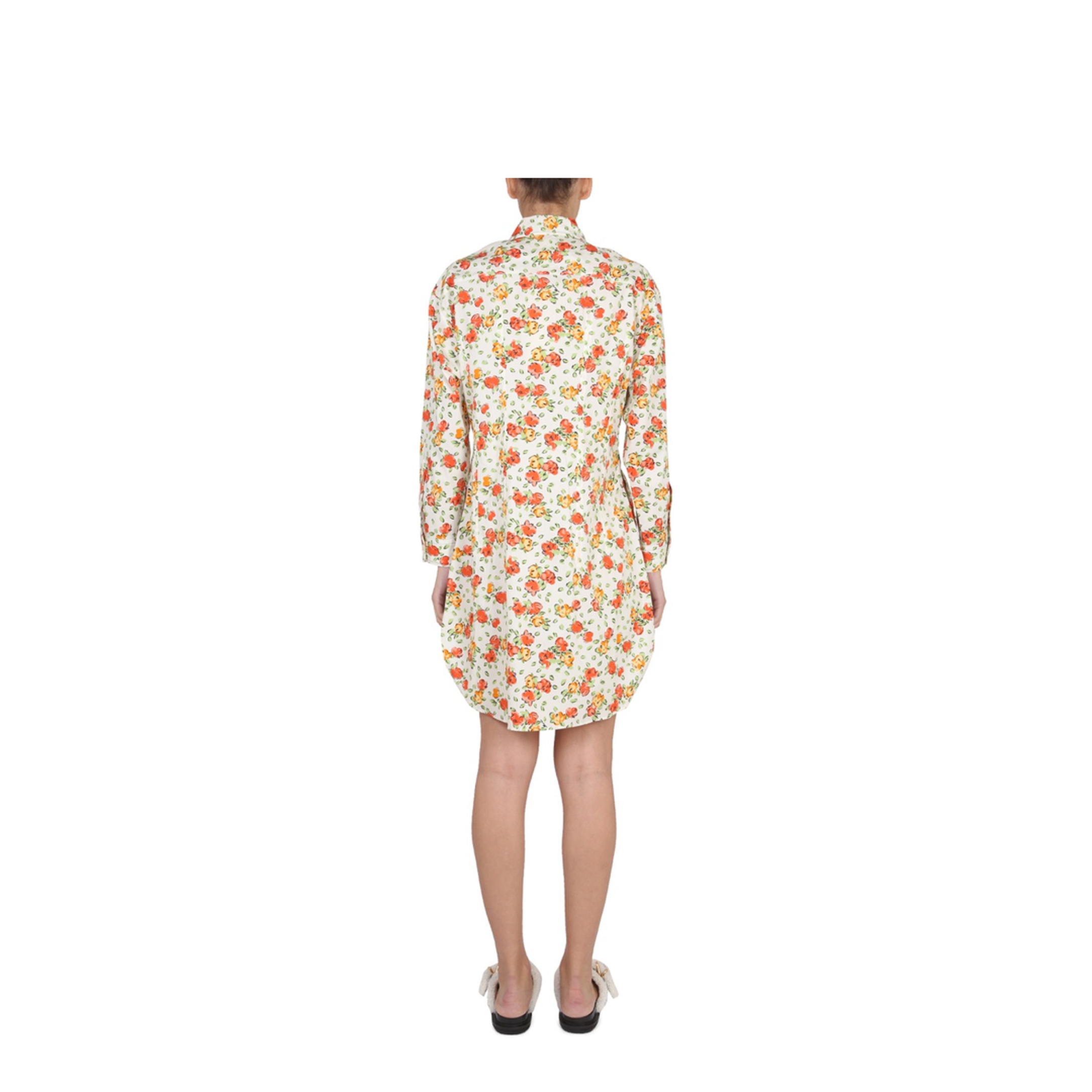 Shirt Dress with Floral Pattern - Image 3