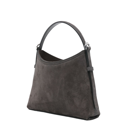 Voyou Nano Suede Bag - Dark Grey - Image 4