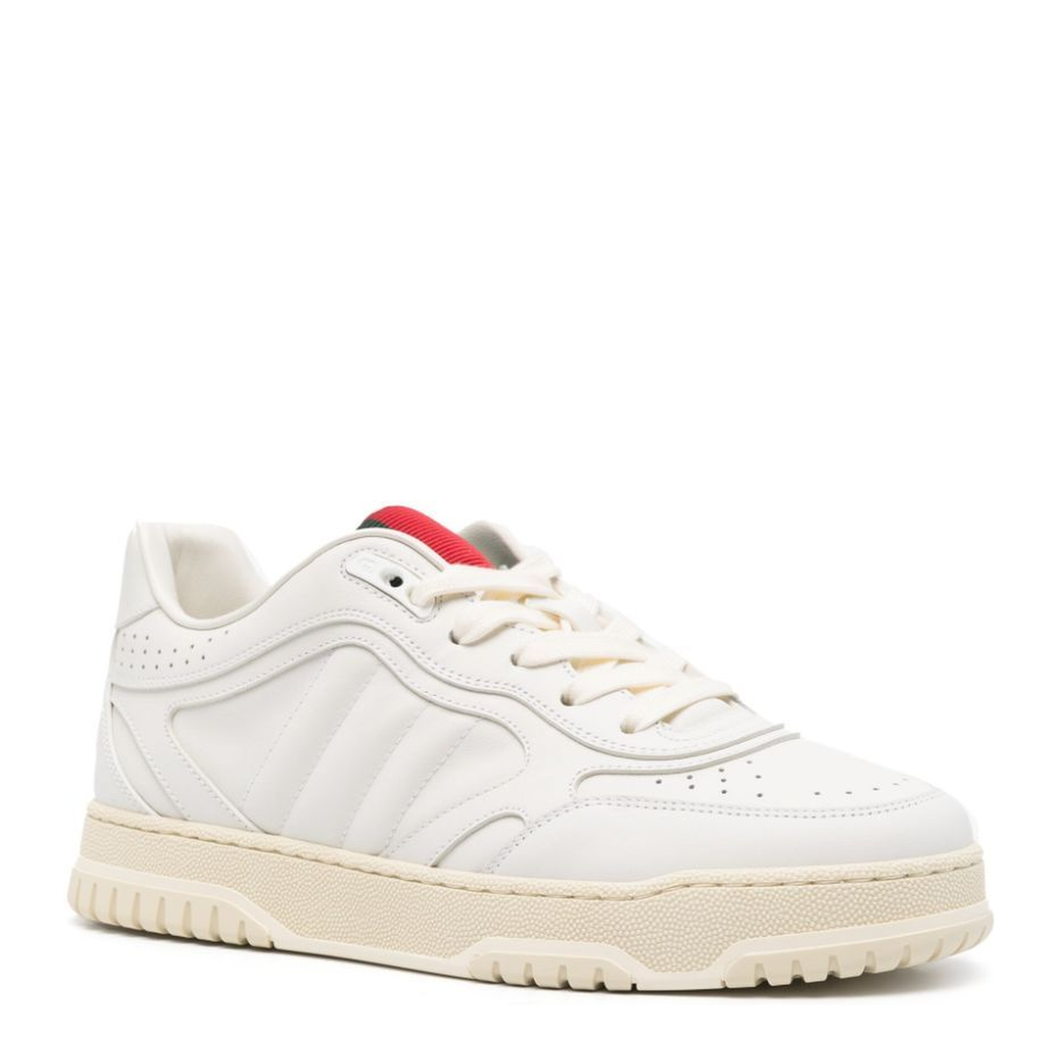 Re-Web Trainer in White Leather - Image 4