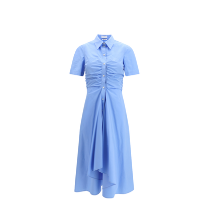 Midi Shirt Dress in Cotton - Image 1
