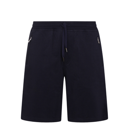 Techno Cotton Fleece Bermuda Shorts Black - Image 1